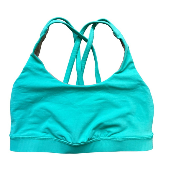 lululemon athletica Other - Lululemon Turquoise Teal Energy Sports Bra Size 4 Activewear Athleisure Workout